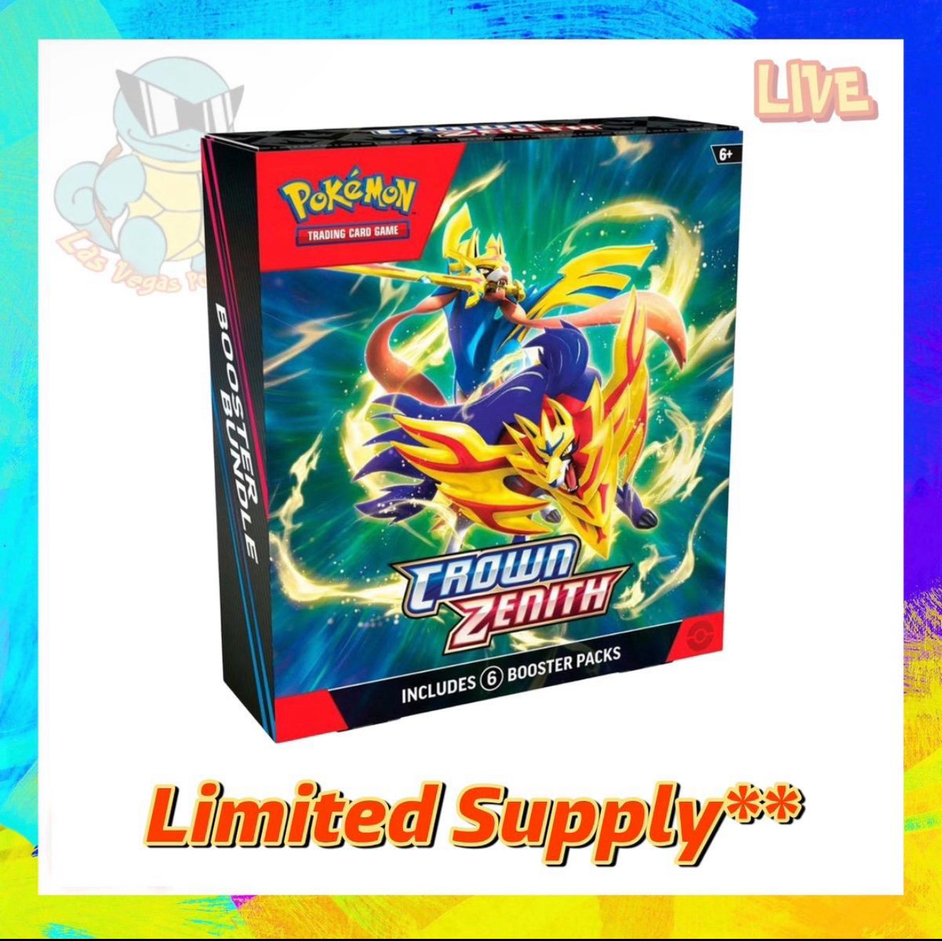 Pokémon Crown Zenith 4 box bundle 2024