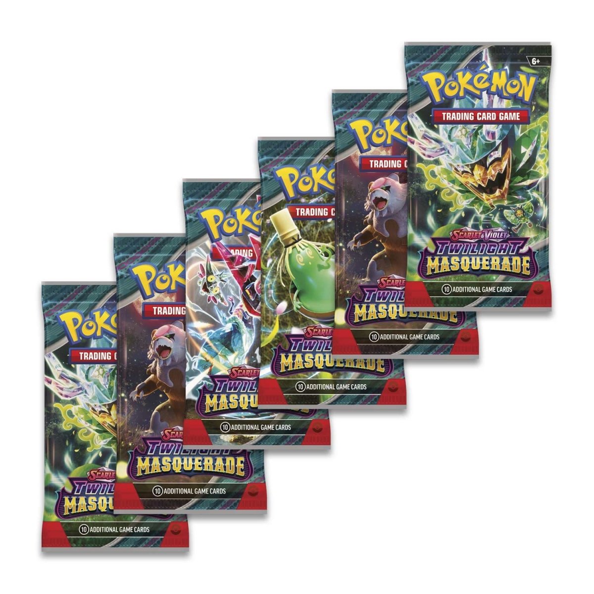 Pokemon TCG: Twilight Masquerade Booster Bundle (6 Packs)
