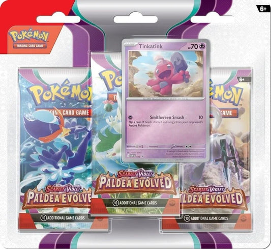 Paldea Evolved 3 Pack Blister (random promo)